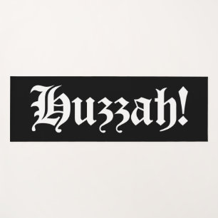 Huzzah! {Medieval Typography} Yoga Mat