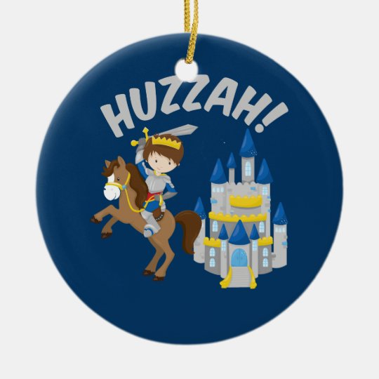 Huzzah Renaissance Faire Knight Ceramic Ornament