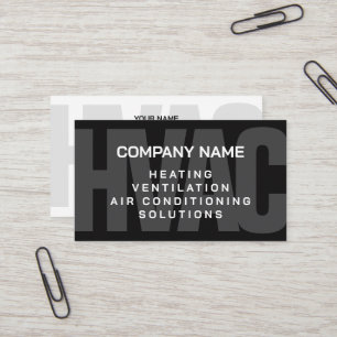 HVAC air conditioning installation company Business Card