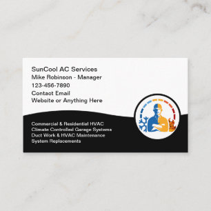 HVAC Air Conditioning Services Business Card