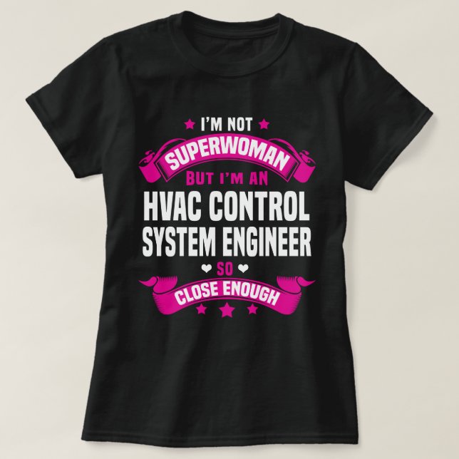 HVAC Control System Engineer T-Shirt (Design Front)