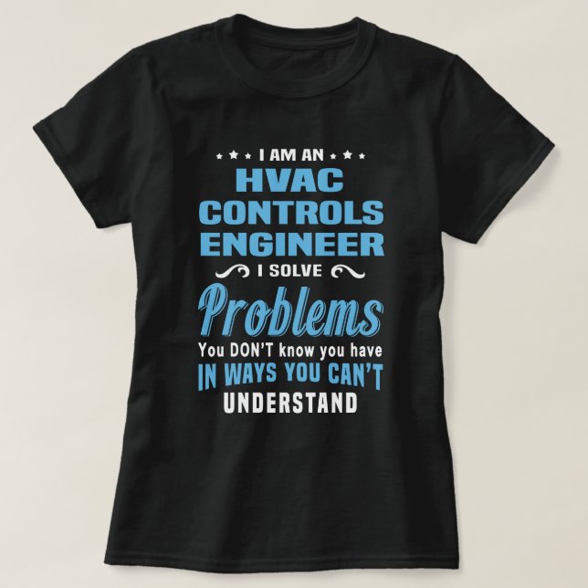 HVAC Controls Engineer T-Shirt (Design Front)