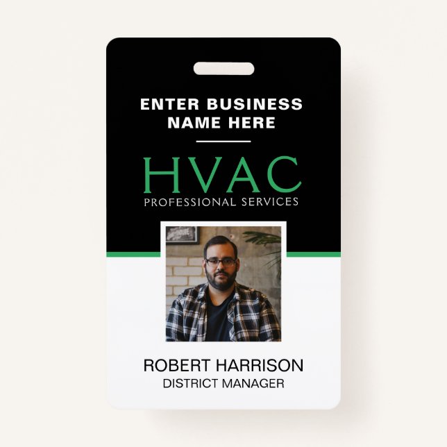 HVAC Employee Badge (Front)