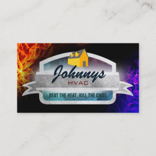 HVAC Graphic Design Business Cards