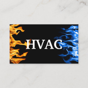 HVAC Heating and Air Conditioning Cooling Business Card