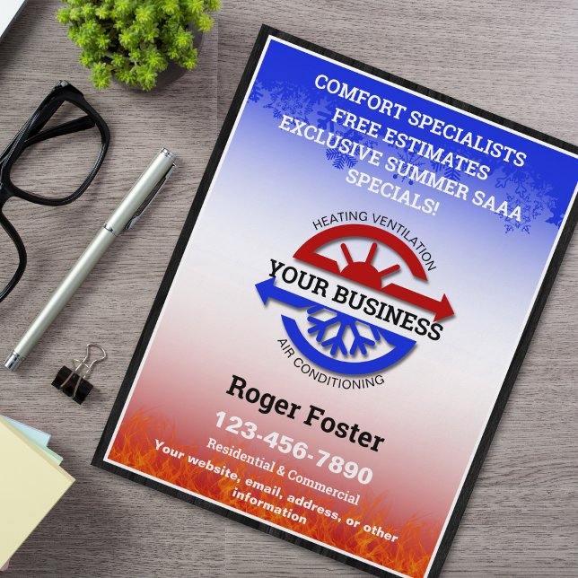 HVAC Heating and Air Conditioning Flyer (Creator Uploaded)