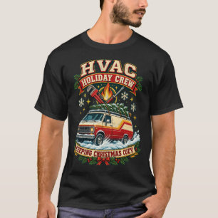HVAC Holiday Crew Christmas T-Shirt