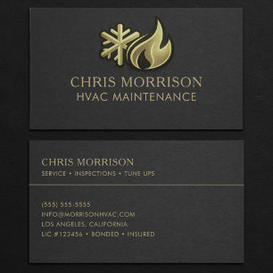 HVAC Maintenance Professional Business Card