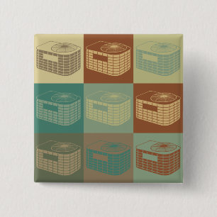 HVAC Pop Art 2 Inch Square Button