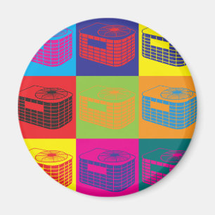 HVAC Pop Art Magnet