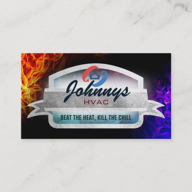 HVAC Slogans Business Cards (Front)