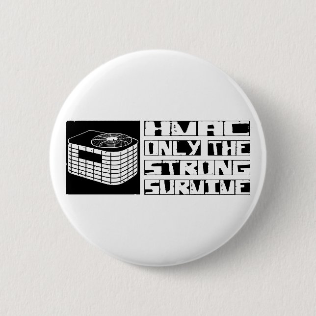 HVAC Survive 2 Inch Round Button (Front)