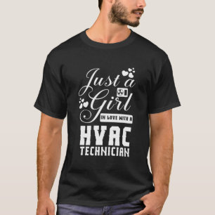 Hvac Tech Girlfriend Apparel - Funny Cute Girlfrie T-Shirt