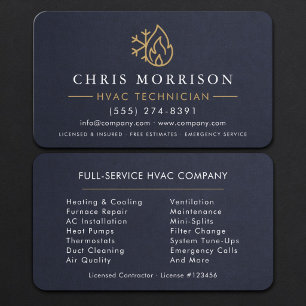HVAC Technician Business Card