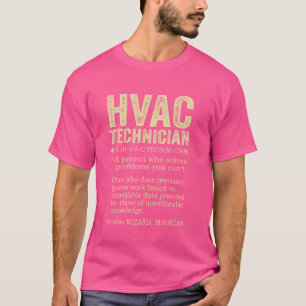 HVAC Technician Definition Repairman HVAC Tech Mec T-Shirt