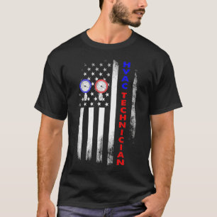 HVAC Technician USA Funny HVAC Tech Premium  T-Shirt