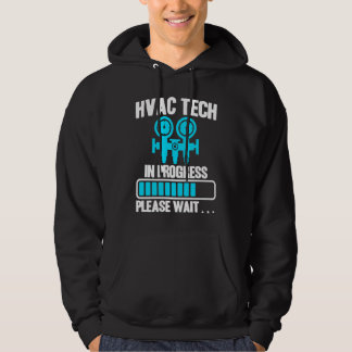 HVAC Technician Vintage HVAC Tech In Progress Plea Hoodie