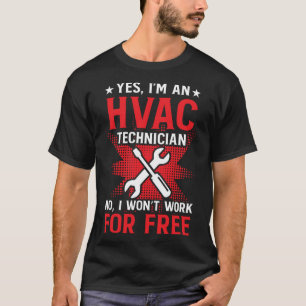 HVAC Technician Work HVAC Tech T-Shirt
