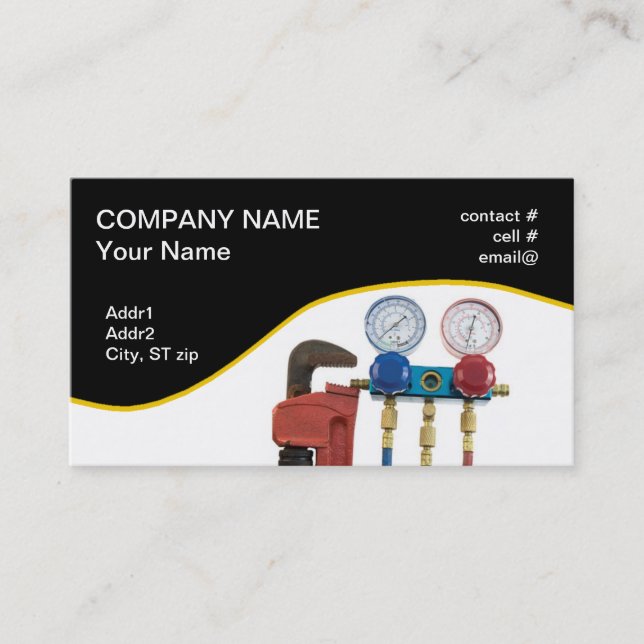 HVAC tools Business Card (Front)