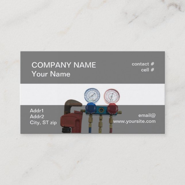 HVAC tools Business Card (Front)