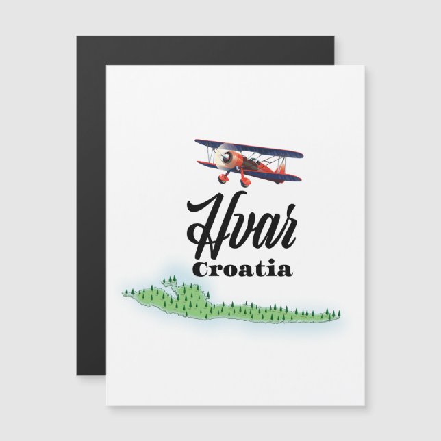 Hvar Croatia map (Front/Back)