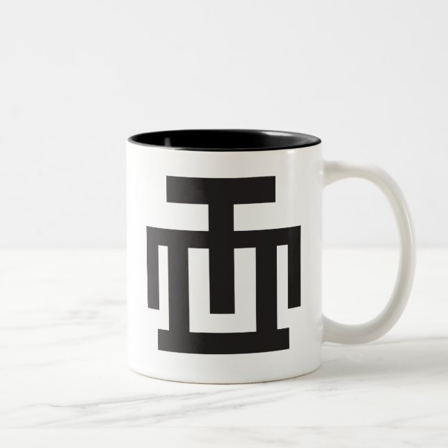HWE MU DUA | Symbol of Examination Quality Control Two-Tone Coffee Mug (Right)