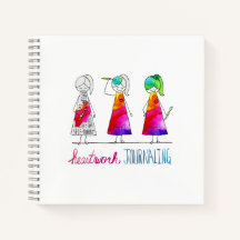 HWJ Caractère spirale mini Carnet