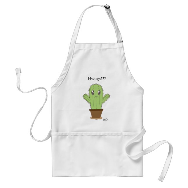 "Hwugs???" Cactus Standard Apron (Front)
