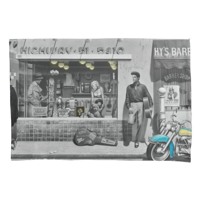 HWY 51 Silver 2 Pillowcase (Front-Left)