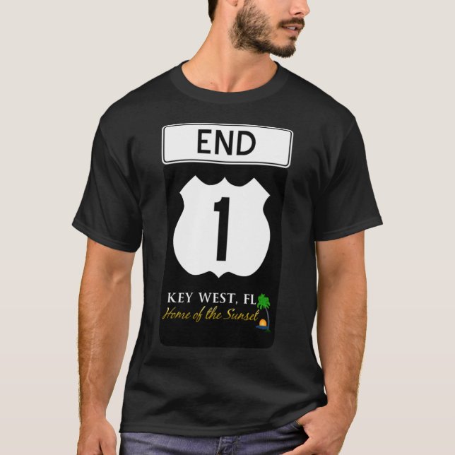 Hwy A1A Key West Florida Pullover Hoodie (Front)