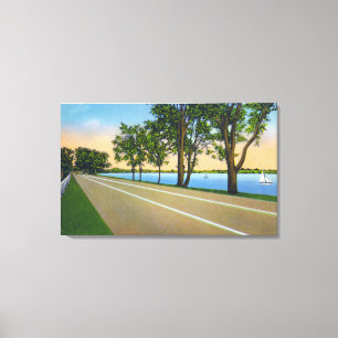 Hwy Route 5 View of Seneca Lake Canvas Print