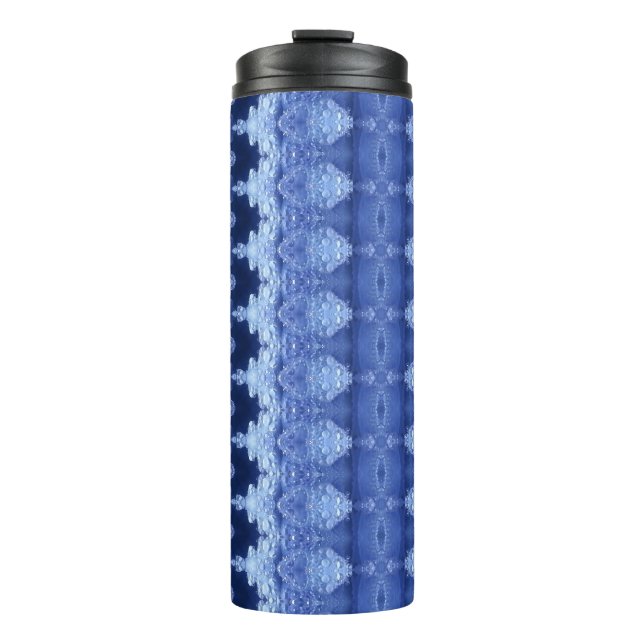 Hy Blue Ikat 2 Thermal Tumbler (Front)