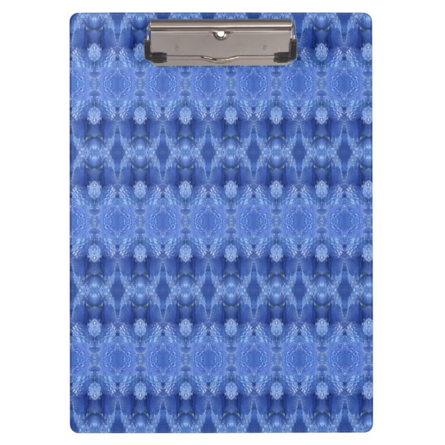 Hy Blue Ikat 5 Clipboard (Front)
