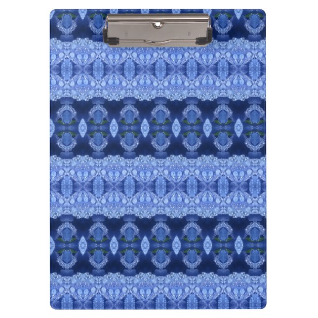 Hy Blue Ikat 9 Clipboard (Front)