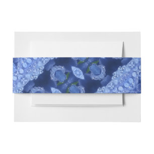Hy Blue Ikat 9 Too Invitation Belly Band