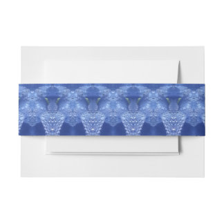 Hy Blue Ikat Invitation Belly Band
