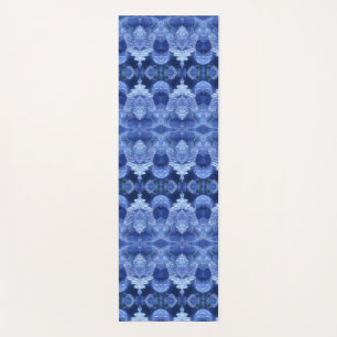 Hy Blue Ikat Pouf Yoga Mat