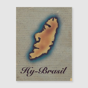 Hy-Brazil Mythological Old Map