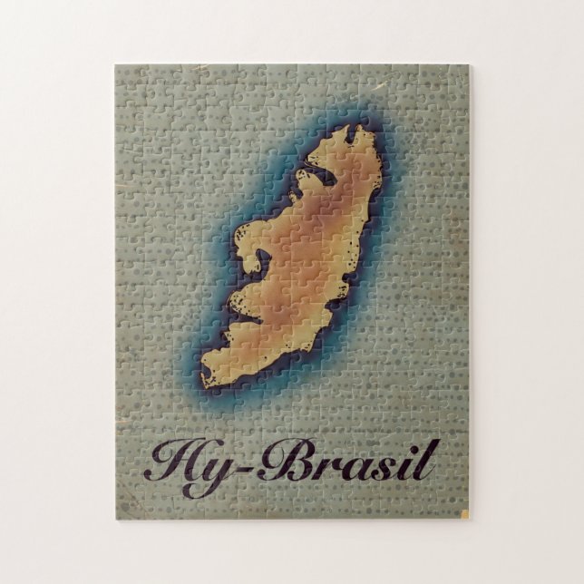 Hy-Brazil Mythological Old Map Jigsaw Puzzle (Vertical)