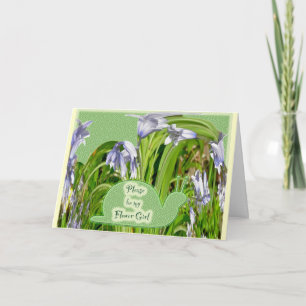 Hyachinths Flower Girl Request Card