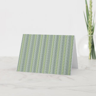 Hyacinth Coloured Stripes Folded Thank You Card