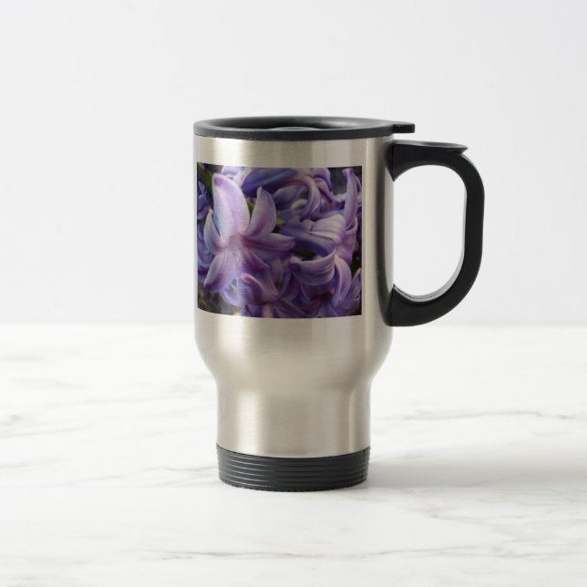 Hyacinth Flowers Travel Mug (Right)