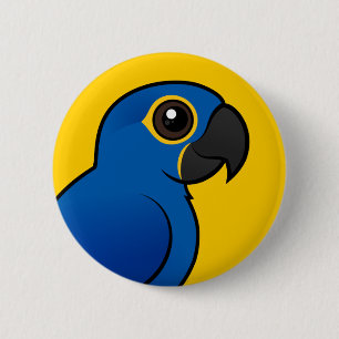 Hyacinth Macaw 2 Inch Round Button