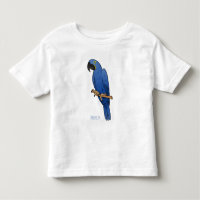 Hyacinth macaw bird cartoon illustration