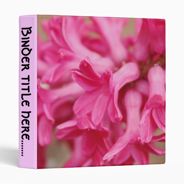 Hyacinth Pink 1inch Binder (Front/Spine)