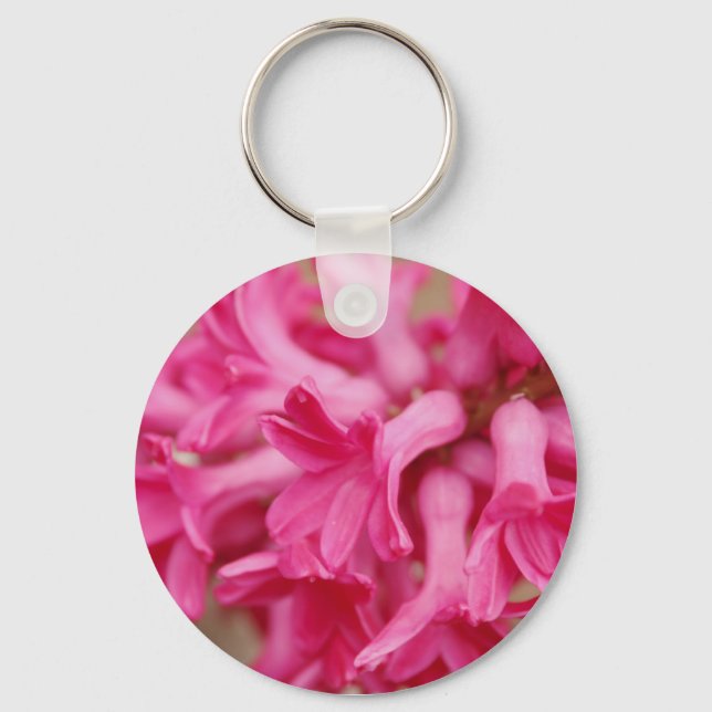 Hyacinth Pink Keychain (Front)