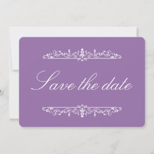 Hyacinth Regency Style Elegant Save the Date 