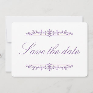 Hyacinth Regency Style Elegant Save the Date 