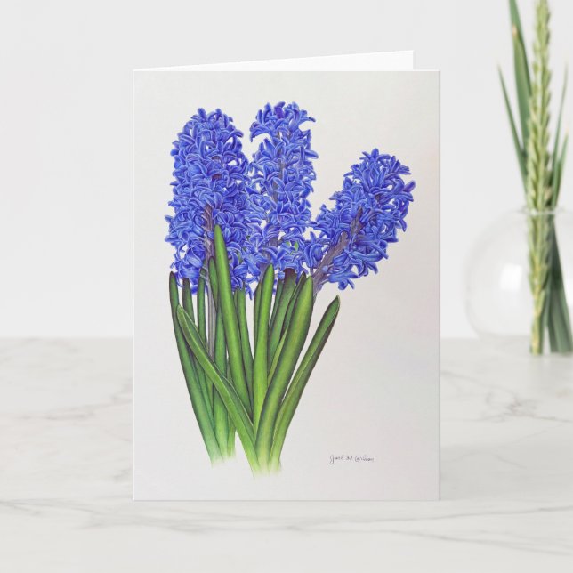 Hyacinth Thank You Card (Front)