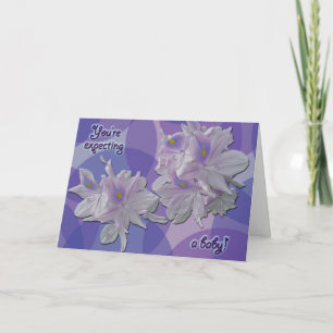 Hyacinthe de l'eau s'attendant à la carte bébé